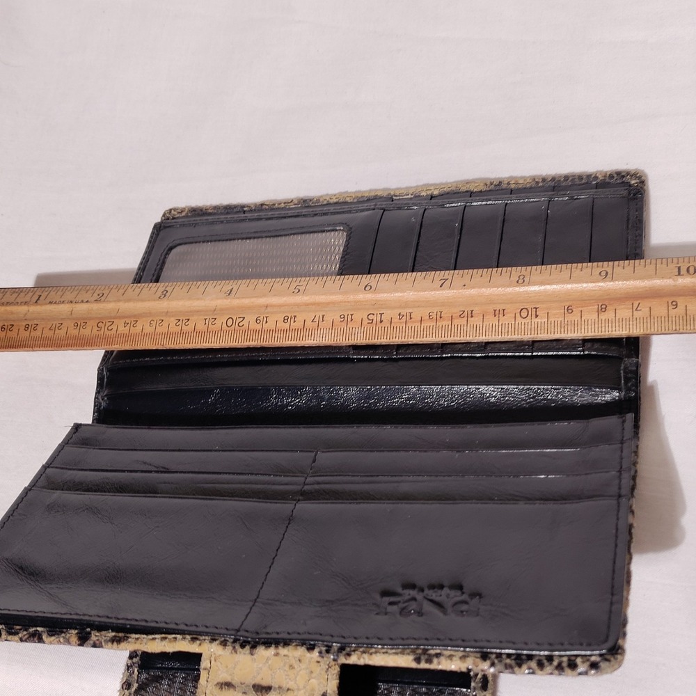 The Find Wallet Python Pattern Leather Wallet Snap Closure - Picture 15 of 16